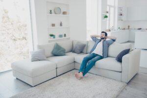 Man enjoying clean air